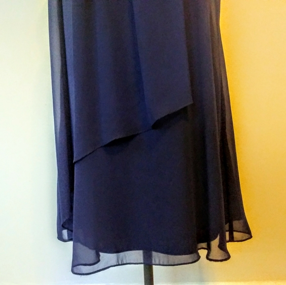 Vince Camuto Draped Gauzy Mini Dress - Picture 4 of 6